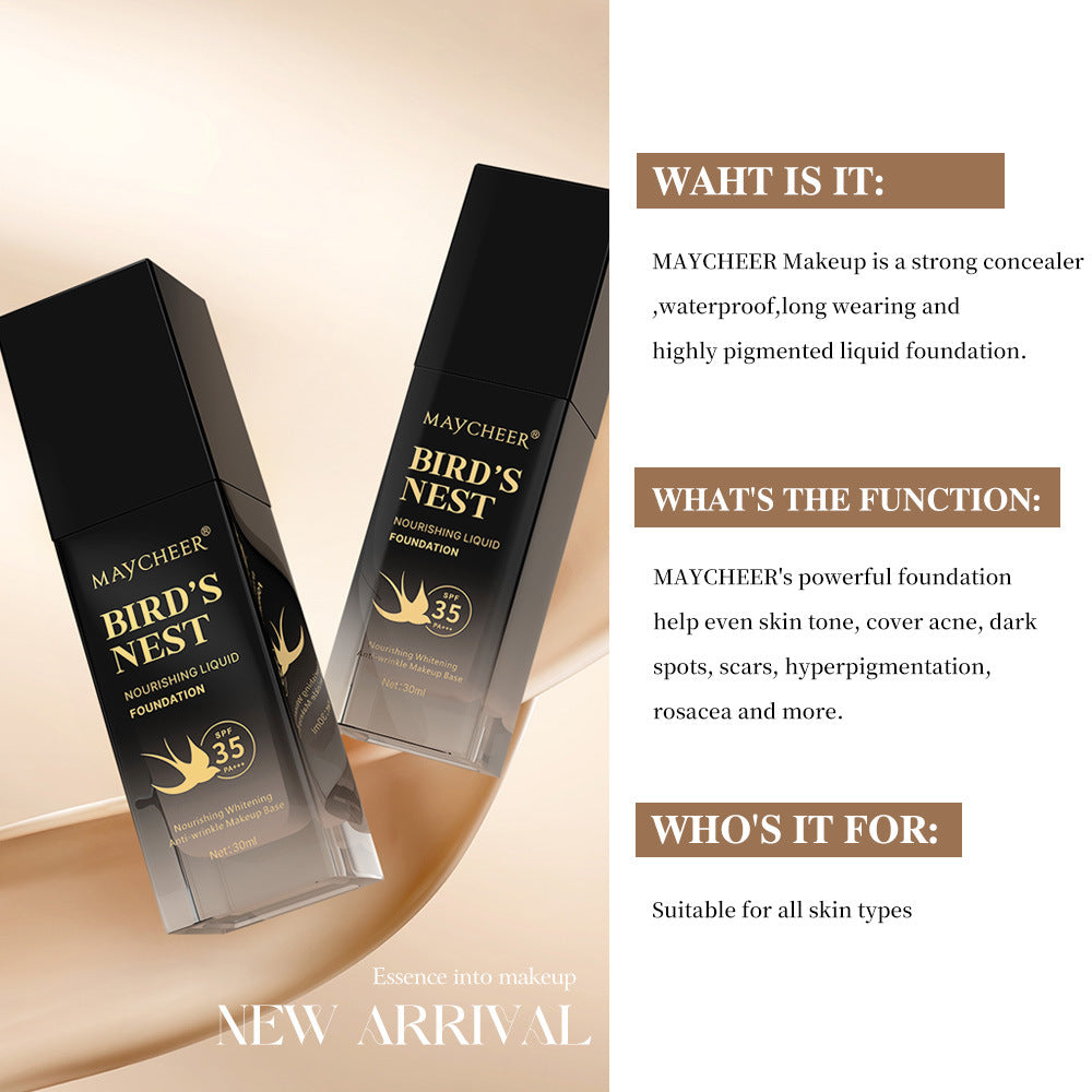 MAYCHEER® Bird's Nest Nourishing Liquid Foundation SPF 35